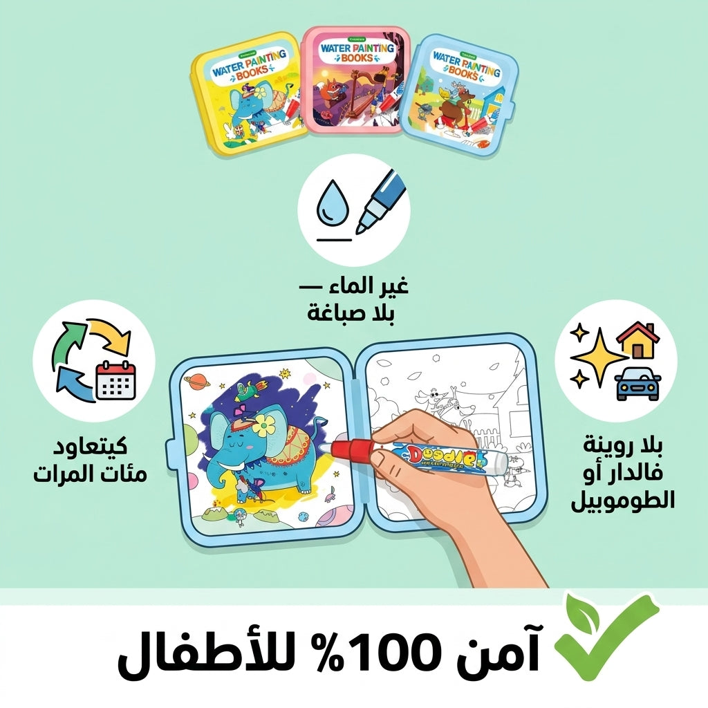 مجموعة الرسم السحرية بالماء